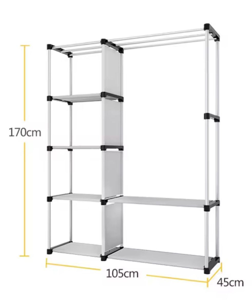 Closet Armario Doble Desarmable Portatil Con Forro