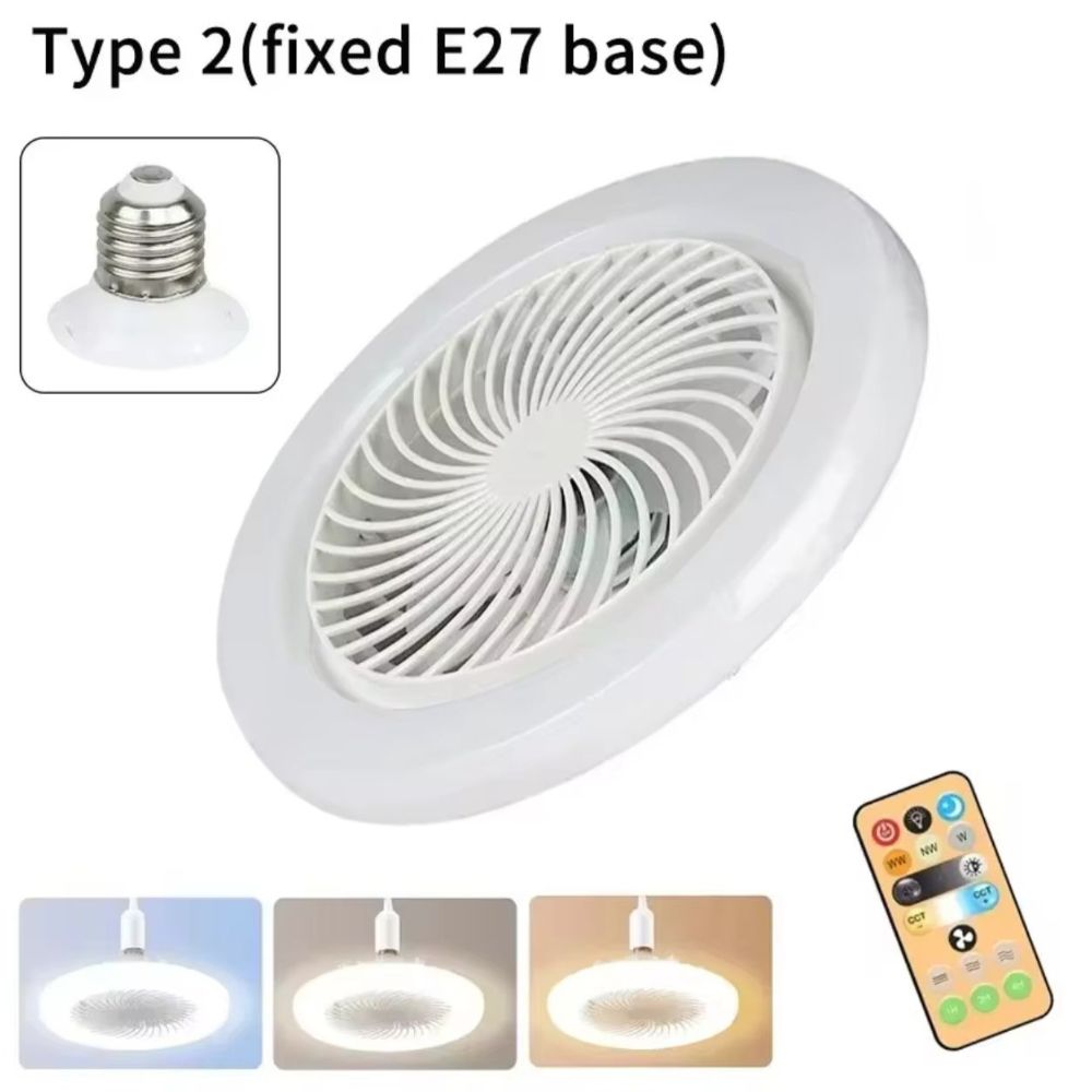 Ventiladores con luz led
