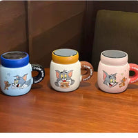 1 Tarro De Cerámica Con Cuchara, Tom Y Jerry, 350 Ml