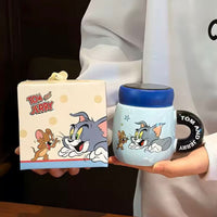 1 Tarro De Cerámica Con Cuchara, Tom Y Jerry, 350 Ml