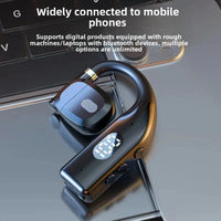 Auriculares Inalámbricos con Ganchos para Las Orejas - Auriculares Inalámbricos con Diseño De Gancho para La Oreja - Pantalla De Batería Resistentes Al Agua Y Al Sudor para Deporte Natación