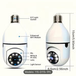 Camara Bombillo Giratoria De Seguridad Wifi 1080p Vision Nocturna