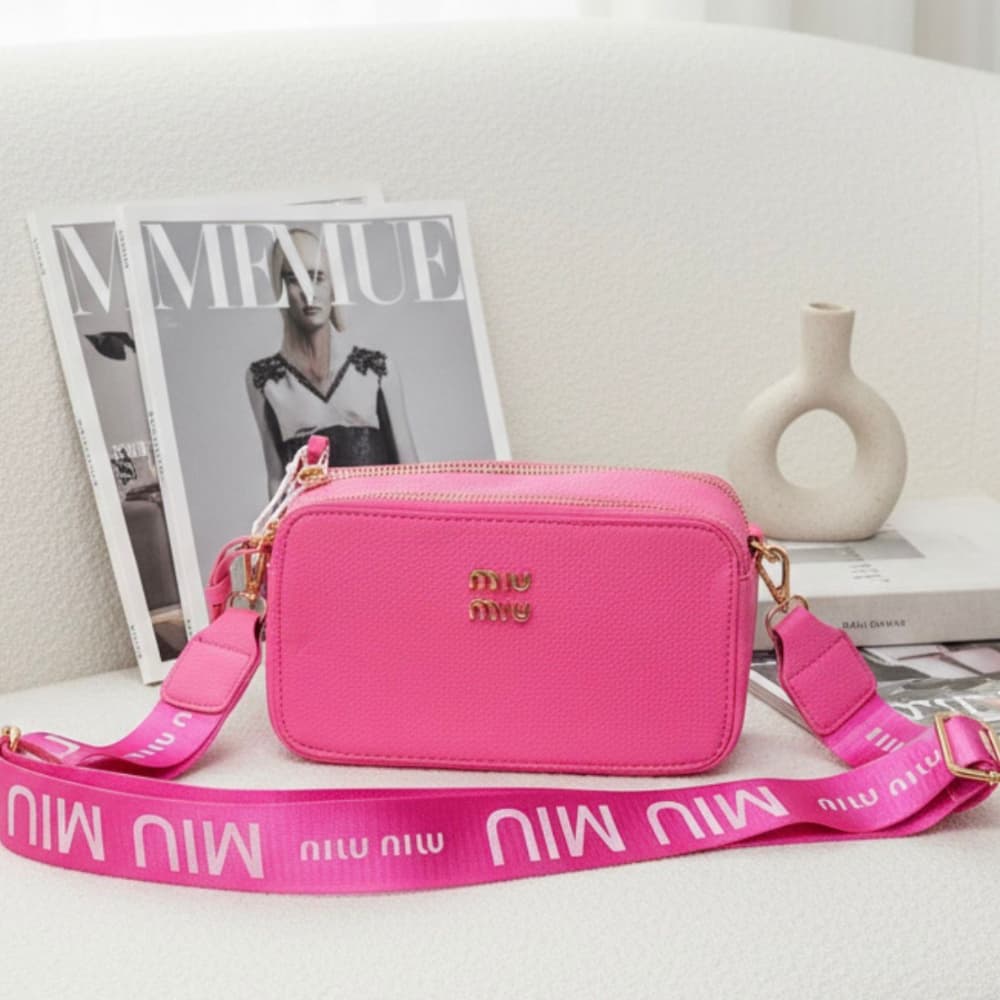 Cartera Mujer Importada Majo Bandolera Rigida Moda Diseñador MIU MIU