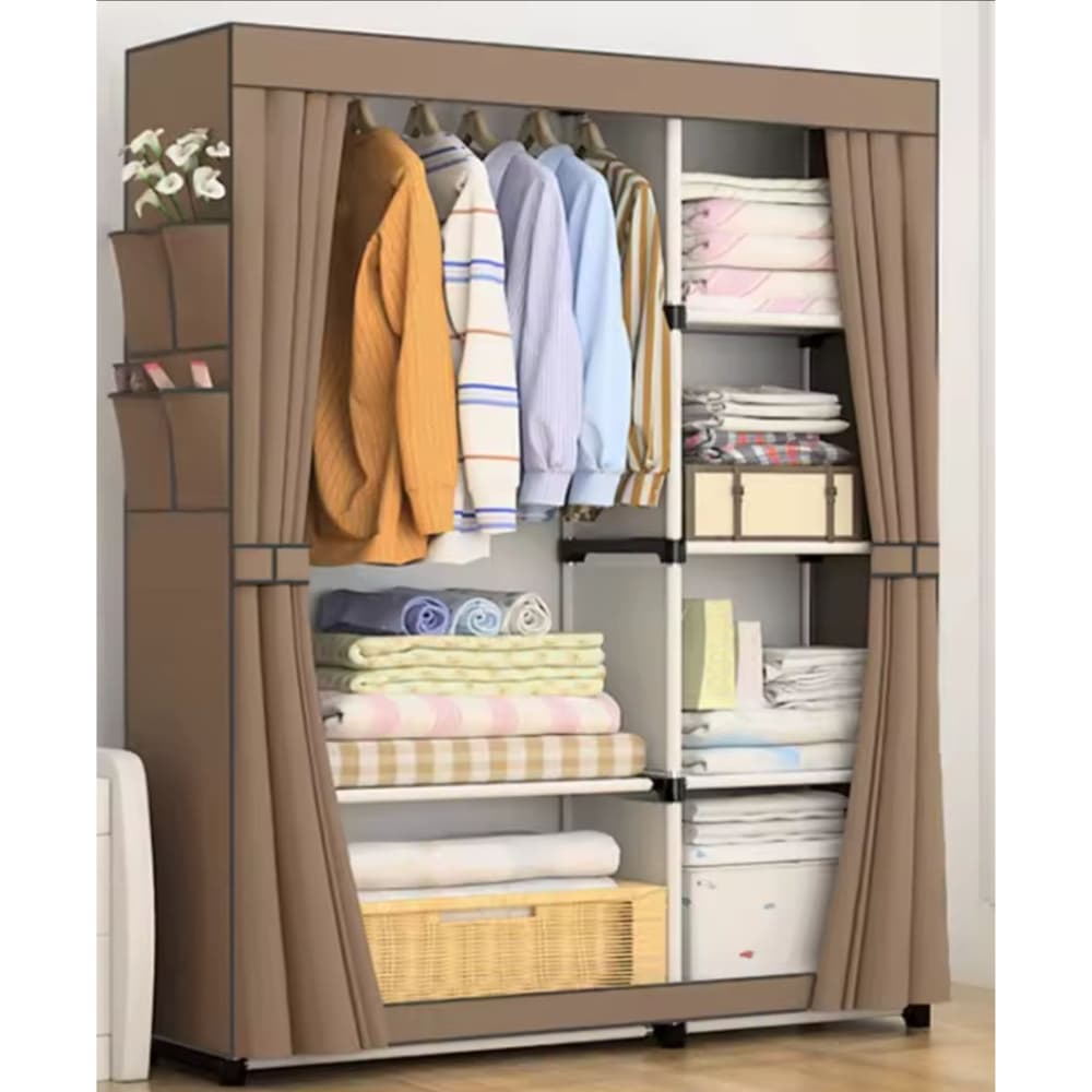 Closet Armario Doble Desarmable Portatil Con Forro