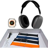 Combo Audífonos Bluetooth + Smartwatch Deportivo Ultra 