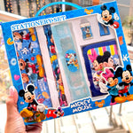 Kit escolar de personajes para niños y niñas.