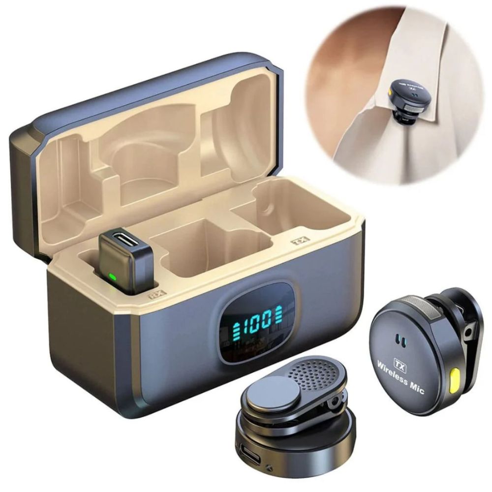 Micrófono Boton Inalámbrico Con Cancelación De Ruido Sx21