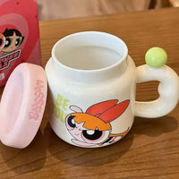 Mug con tapa en porcelana Powerpuff Girls