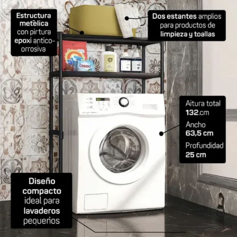 Organizador Para Lavadora y Baño Estante De Almacenamiento