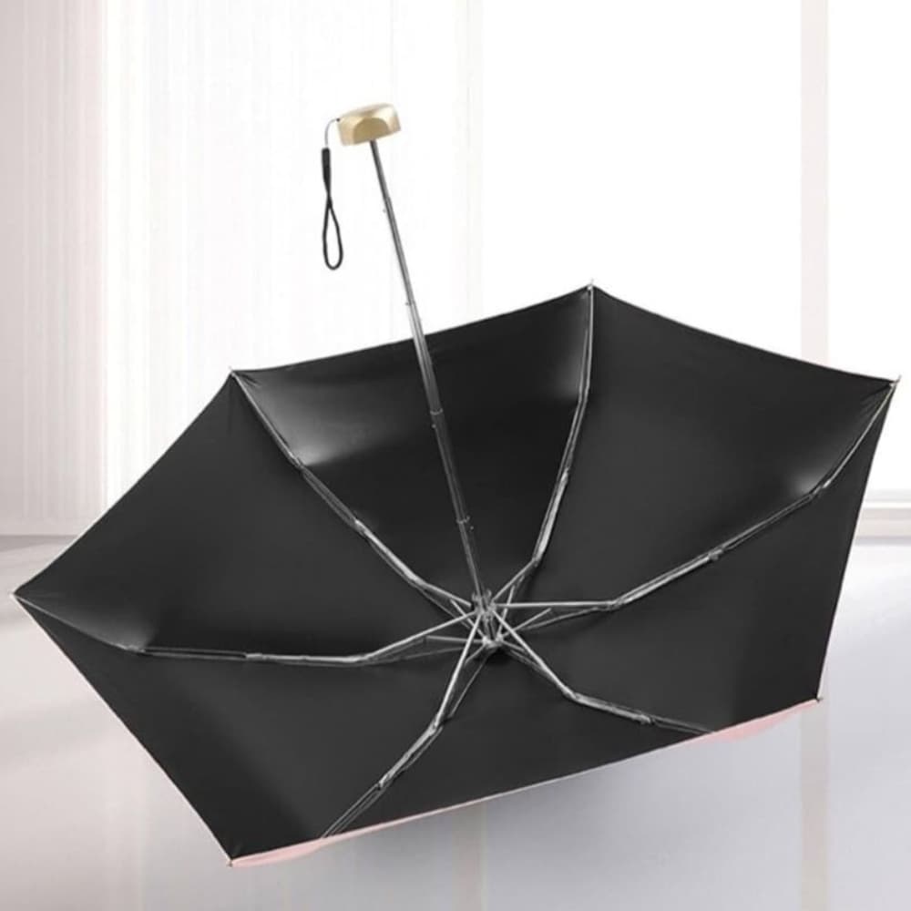 Paraguas Plegable Pequeño para Mujeres, Regalo de Moda, Mini Sombrilla Portátil para Hombres y Niñas, Paraguas de Bolsillo Ideal para Viajes