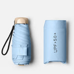 Paraguas Plegable Pequeño para Mujeres, Regalo de Moda, Mini Sombrilla Portátil para Hombres y Niñas, Paraguas de Bolsillo Ideal para Viajes