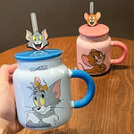 1 Tarro De Cerámica Con Cuchara, Tom Y Jerry, 350 Ml