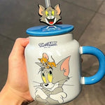 1 Tarro De Cerámica Con Cuchara, Tom Y Jerry, 350 Ml