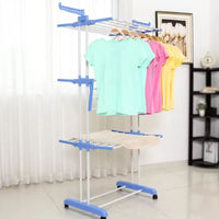 Tendedero De Ropa Perchero Plegable Colgador De 3 Niveles
