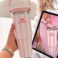 Termo Stanley Quencher H20 Flowstate Tumbler 887ml - Cornflower Cabana Gloss