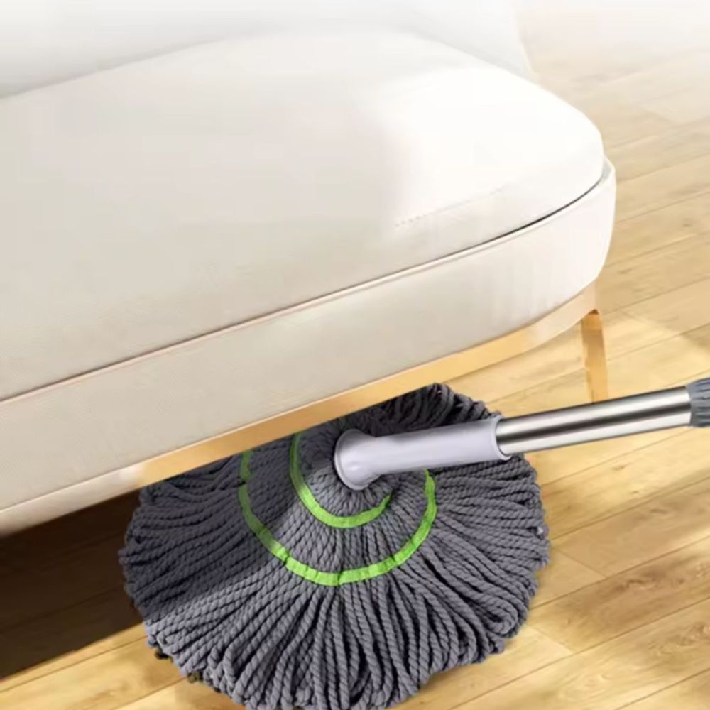 Trapeador Giratorio Automático 59" + 2 Cabezales Extra 