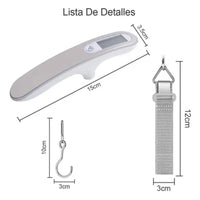 Bascula De Equipaje Balanza Digital Led Portatil 110Lb 50 Kg