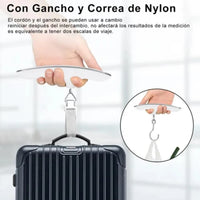 Bascula De Equipaje Balanza Digital Led Portatil 110Lb 50 Kg